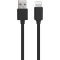 Câble USB A/Lightning 1 m 2.4A Noir WOW