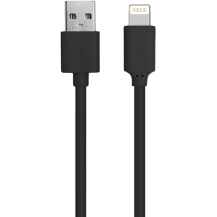 Câble USB A/Lightning 1 m 2.4A Noir WOW