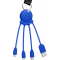 Câble Octopus Biodégradable USB A/micro USB & USB C & Lightning 1m Bleu Xoopar