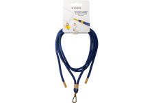 Bandoulière Universelle Amovible Longueur Ajustable Bleu Marine avec Détail Gold Bigben