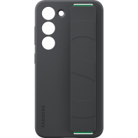 Coque Samsung G S23 5G Silicone avec lanière Noire Samsung