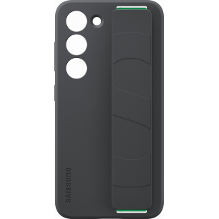 Coque Samsung G S23 5G Silicone avec lanière Noire Samsung