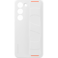 Coque Samsung G S23 5G Silicone avec lanière Blanche Samsung