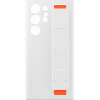 Coque Samsung G S23 Ultra 5G Silicone avec lanière Blanche Samsung