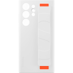 Coque Samsung G S23 Ultra 5G Silicone avec lanière Blanche Samsung