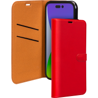 Folio Wallet iPhone 14 Pro Rouge avec languette de fermeture Bigben