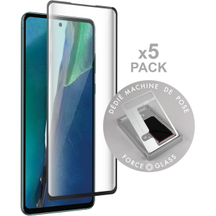 Pack de 5 Protège écrans Samsung G S20FE Original Garanti à vie - Pour machine de pose Force Glass