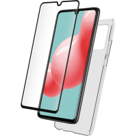 Pack Samsung G A41 Coque Transparente + Verre trempé Bigben