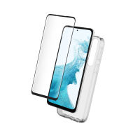 Pack Samsung G A54 5G Coque Transparente + Verre trempé Bigben