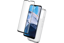 Pack Motorola E22i Coque Transparente + Verre trempé Bigben