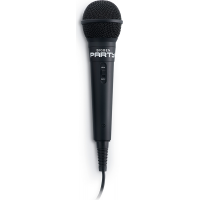 Microphone Filaire Jack 6.3mm Karaoké Noir Party