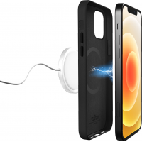 Coque Apple iPhone 12 Pro Max Compatible MagSafe SKYMAG Noire Puro