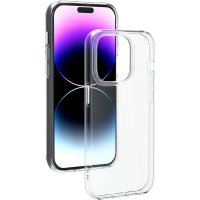 Coque iPhone 14 Pro Silisoft souple Transparente - Origine France Garantie Bigben