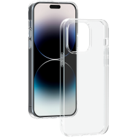Coque iPhone 14 Pro Max Silisoft souple Transparente - Origine France Garantie Bigben