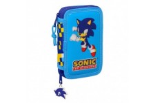 Speed Sonic The Hedgehog double pencil case 28pcs