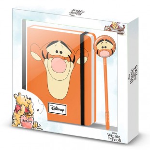 Disney Winnie the Pooh Tiger Face diary + pen set