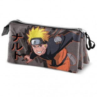 Naruto Shippuden Shuriken triple pencil case