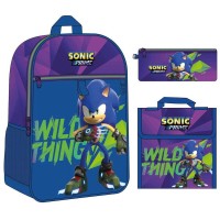 Sonic Prime Rucksack + lunch box + backpack 42cm