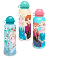 Lot de 12 : Disney Frozen aluminium bottle 500ml assorted