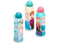 Lot de 12 : Disney Frozen aluminium bottle 500ml assorted
