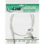 Câble USB 2.0, InLine®, A à B plié à droite, transparent, 5m