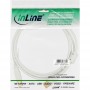 Câble InLine® USB 2.0 de type A à B, blanc / or avec starter en ferrite, 5 m