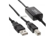 Câble USB 2.0 actif, A à B, 10m
