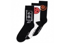 Naruto Shippuden Sasuke Symbol pack 3 socks