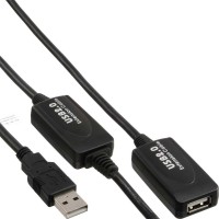 USB 2.0 actif-Rallonge, InLine®, prise A à prise femelle A 20m