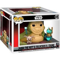 POP figure Star Wars 40Th Jabba The Hutt & Salacious B Crumb