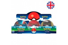 Lot de 6 : English Pokemon Pokeball Metal tin collectible card game assorted