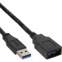 Câble InLine® USB 3.0 de type A mâle à type B femelle noir 2,5 m