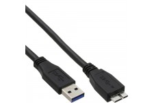 Câble InLine® USB 3.0 Type A mâle à Micro B mâle noir 3m