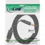 Câble plat InLine® USB 3.0 Type A mâle à B mâle doré noir 1m