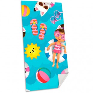 Gabbys Dollhouse cotton beach towel