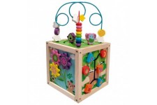 Frootimals wooden activity sensory cube