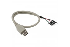 Câble adaptateur USB 2.0, InLine®, prise A sur connecteur IDC, 40cm