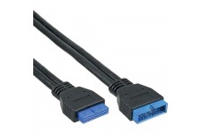 Barrette interne InLine® USB 3.0 Extension mâle vers femelle 0,35m