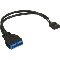 InLine® USB 2.0 à 3.0 interne En-tête USB 2.0 vers USB 3.0 interne 0,15 m