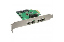 Carte contrôleur InLine® SATA 6Gb / s PCIe 2 + 2 canaux sans RAID