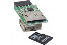 Lecteur de carte InLine® USB 2.0 interne pour cartes MicroSD