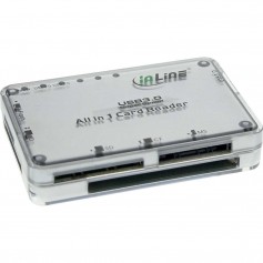 Lecteur de carte InLine® USB 3.0 multi-format tout-en-un argent