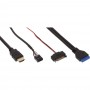 Panneau avant InLine® pour lecteur de carte de baie 3,5 "+ HDMI + USB 3.0 / 2.0