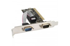 Carte d'interface, InLine®, 2x 9 broches sériel PCI