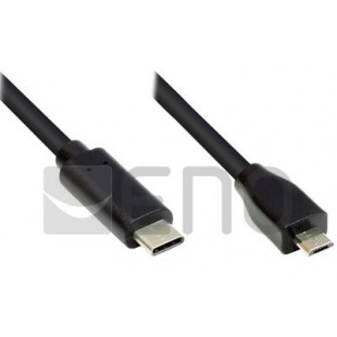 Bonnes connexions USB 2.0 sur USB-C CU 2M noir