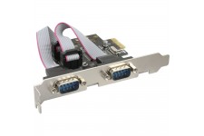 Carte d'interface, InLine®, 2x sériel 9-pol, PCIe (PCI-Express)