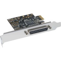 Carte d'interface, InLine®, 1x parallèle 25-pol, PCIe (PCI-Express)