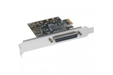 Carte d'interface, InLine®, 1x parallèle 25-pol, PCIe (PCI-Express)