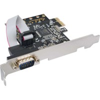Carte d'interface, InLine®, 1x sériel 9-pol, PCIe (PCI-Express)