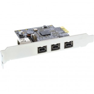 Carte contrôleur InLine® FireWire 400/800 1394 a / b 3 externe + 1 int. Port PCI-E
